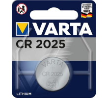 Батарейка CR 2025 Varta  BLI 1, 2шт/упак Китай