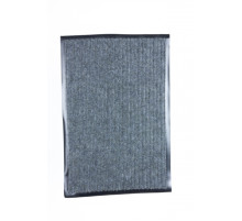 Коврик влаговпитывающий ребристый "Стандарт" серый 60*90 см, РФ