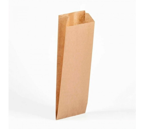 Пакет бумажный Крафт под Столовые приборы 205*90*40 мм,  без печати, 100шт/упак.РФ