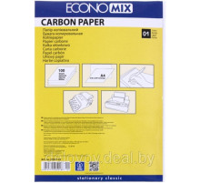 Бумага копировальная черная А4 "ECONOMIX" 100 л/упак, Укр.