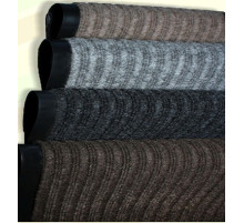 Коврик влаговпитывающий ребристый "Стандарт" черный 120*150 см, РФ