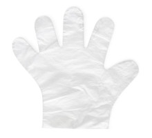 Перчатки полиэтиленовые одноразовые, прозрачные на планке, L 100 шт/упак.,РФ
