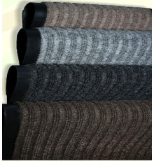 Коврик влаговпитывающий ребристый "Стандарт" черный 120*180 см, РФ