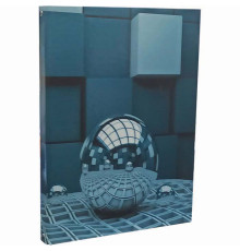 Тетрадь А4,80 л, с кольцевым механизмом,  для записей, твёрдая ламинированная обл., РБ