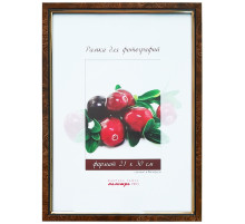 Рамка пластик. со стеклом 21*30, А4, коричневый мрамор. РБ