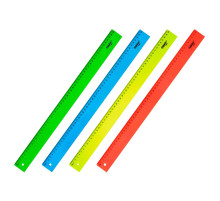 Линейка  50см, пластик Пифагор, цвет ассорти неоновый, РФ