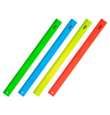 Линейка  50см, пластик Пифагор, цвет ассорти неоновый, РФ