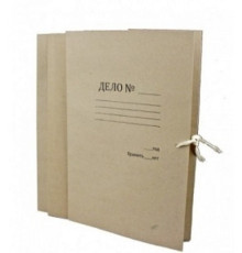 Папка с завязками (2 зав. без скоб) архив. для бумаг 7см, РБ