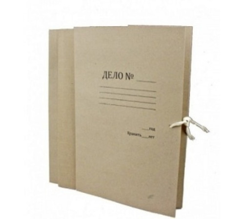 Папка с завязками (2 зав. без скоб) архив. для бумаг 7см, РБ