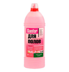 1000мл Средство для мытья пола SANFOR УЛЬТРА БЛЕСК(Санфор), Цветочный фреш, РФ