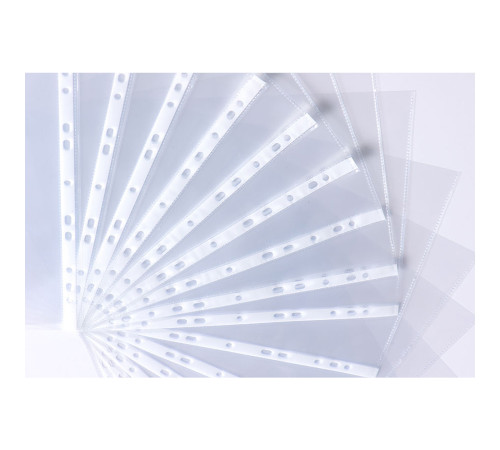 Файлы (папка карман) А4, кристалл, 110 мк, 50 шт. "Inter-folia", Польша