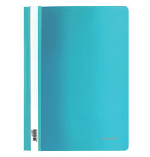 Скоросшиватель пластиковый BRAUBERG 180 мкм бирюзовый, РФ