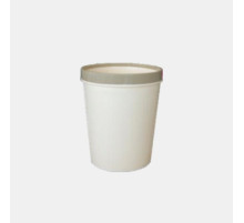 Корзина для д/бумаг, 9л. пласт., круглое,  цвет бежевый, Туркменистан