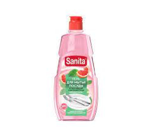 450 мл Средство  д/мытья посуды "SanitaR грейпфрут+ мята", РФ