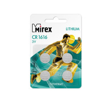 Батарейка CR1616, 3V Mirex литиевая блистер , Китай