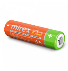 Аккумулятор Ni-MH Mirex HR6 / AA 2700mAh 1,2V 2шт/упак  (2/20/100), блистер,Китай