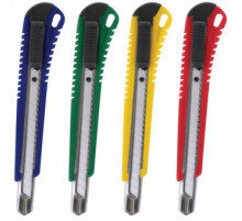 Нож 18мм усил.STAFF Profit . канцелярский, металлические направ., автофиксатор, Китай