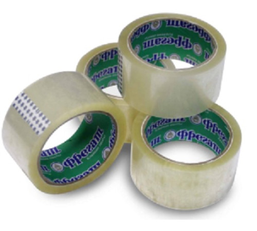 Клейкая лента упаковочная 72мм*66м 47 мкм  "Фрегат" прозрач. (48 рул/кор), РФ