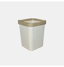 Корзина для мусора 9л. без крышки квадратное, цвет бежевый, Туркменистан