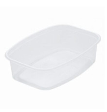 Контейнер прозрачный прямоугольный 108-250 мл+ Крышка, 100шт/упак,  РФ