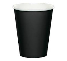 Стакан бумажный 250 мл, Черный Black, 50шт/упак, d=80мм, Россия