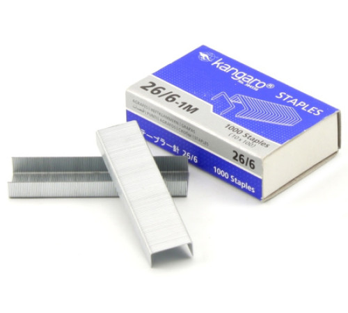 Скоба № 26/6 Кангаро (1000 шт.), арт.26/6-1М, Индия