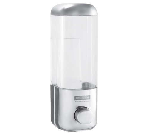 Диспенсор для жидкого мыла 500 мл OfficeClean Professional, ABS-пластик, хром, Китай