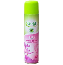 Освежитель воздуха GOLD WIND 300мл. Антитабак,РФ