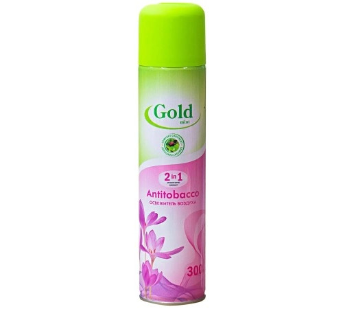 Освежитель воздуха GOLD WIND 300мл. Антитабак,РФ