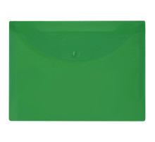 Папка конверт А5, на кнопке, зеленая, BRAUBERG, 150 мкм, (240х175х0.36 мм),Китай
