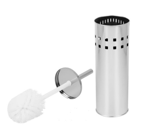 Ерш для туалета "OfficeClean" метал.,напольный  с подставкой хром, Китай