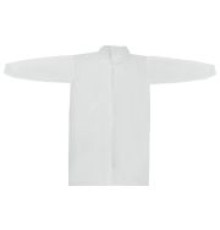 Халат одноразовый на кнопке белый 110 см, 20 г/м2(р-р XXXL), РФ