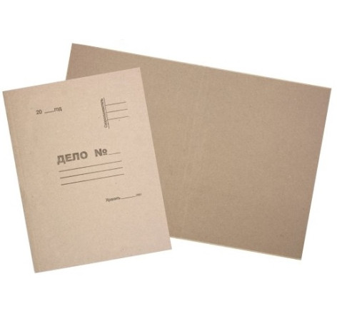 Обложка картонная «Дело» (без металлического скоросшивателя), А4, картон КТ 0,7. РБ