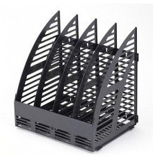 Модуль вертик. 320 мм с передней стенкой, 4 отделений, черный. РБ