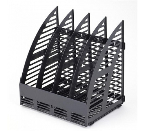 Модуль вертик. 320 мм с передней стенкой, 4 отделений, черный. РБ