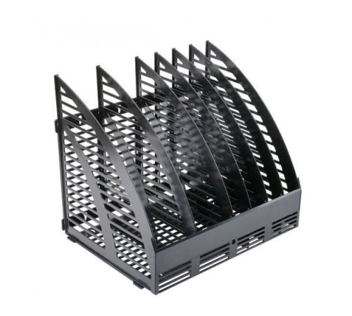 Модуль вертик. 320 мм с передней стенкой, 6 отделений, черный. РБ