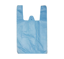 Пакет п/эт тип "майка" 300+160*550 мм, 0,016 мкм, 100шт/упак, ПНД, цв. синий,.,РБ