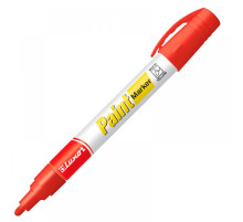 Маркер краска, красный, Luxor, 1-3мм, спиртовая основа,   Индия