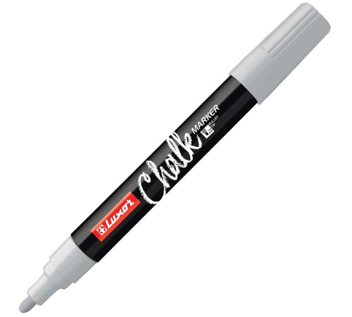 Маркер меловой Luxor "Chalk Marker", 1мм, белый, Индия