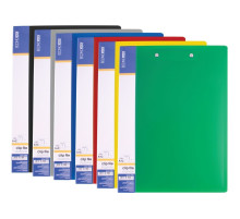 Папка с 2-мя прижимами пластик А4, ассорти , Economix, Украина