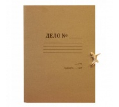 папка с завязками (2 зав.) архив. для бумаг 6см, КТ 0,6, РБ