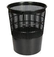 Корзина пласт. д/бумаг 10л черная Milan . сетчатая РФ