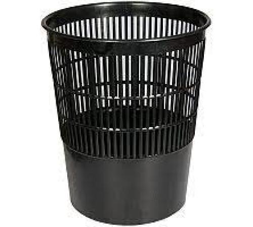 Корзина пласт. д/бумаг 10л черная Milan . сетчатая РФ
