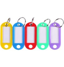 Брелок для ключей 51 мм,пласт. ассорти с бум.вкладышем. Китай