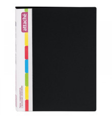 Папка с пружинным скоросшивателем Attache, А4, 17мм, 700мкм, чёрная, Россия
