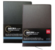 Ежедневник  А5 недатир., 80л., Deli, черный, Китай