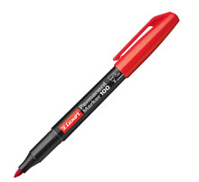 Маркер перманентный  Красный  Luxor "100" 1-2мм, Индия