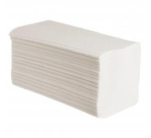 Полотенца бумажные  (V-укладки). 100% целлюлоза, 200л. 35г/м.кв. 115*230мм (15 пач/кор) РБ