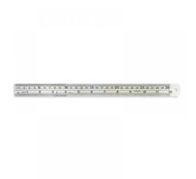 Линейка 30 см металлическая Attache (12*1), Китай