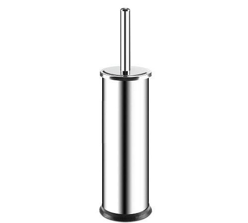 Ерш для туалета напольный без перфорации металл хром, Турция